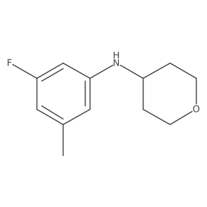 N-(3-Fluoro-5-methylphenyl)oxan-4-amine Structure
