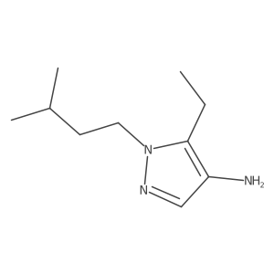5-ethyl-1-(3-methylbutyl)-1H-pyrazol-4-amine Structure