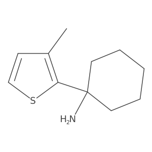 1-(3-Methylthiophen-2-yl)cyclohexan-1-amine结构式