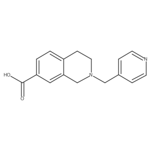 2-(Pyridin-4-ylmethyl)-1,2,3,4-tetrahydroisoquinoline-7-carboxylic acid结构式