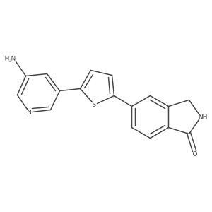 5-(5-(5-Aminopyridin-3-yl)thiophen-2-yl)isoindolin-1-one Structure