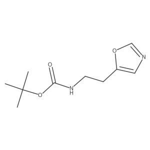 Tert-butyl (2-(oxazol-5-yl)ethyl)carbamate结构式