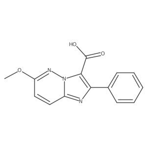 6-Methoxy-2-phenylimidazo[1,2-b]pyridazine-3-carboxylic acid结构式