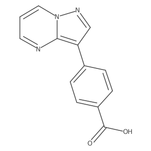 4-(Pyrazolo[1,5-a]pyrimidin-3-yl)benzoic acid结构式