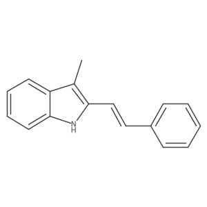 (E)-3-Methyl-2-styryl-1H-indole Structure