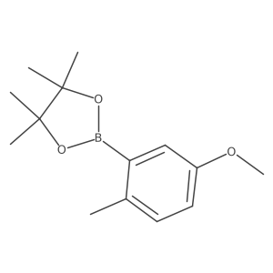 2-(5-Methoxy-2-methylphenyl)-4,4,5,5-tetramethyl-1,3,2-dioxaborolane结构式