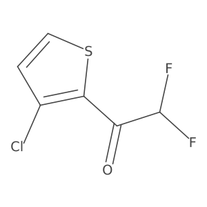 1-(3-Chlorothiophen-2-yl)-2,2-difluoroethan-1-one Structure