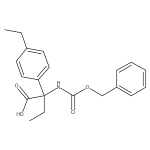 2-{[(Benzyloxy)carbonyl]amino}-2-(4-ethylphenyl)butanoic acid Structure
