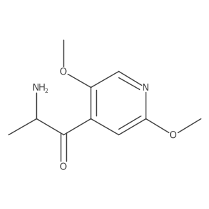 2-Amino-1-(2,5-dimethoxypyridin-4-yl)propan-1-one Structure