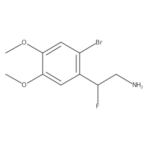 2-(2-Bromo-4,5-dimethoxyphenyl)-2-fluoroethan-1-amine结构式