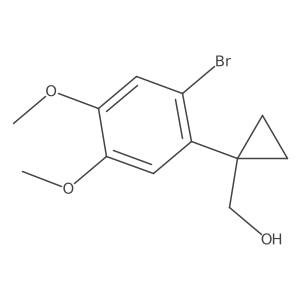 [1-(2-Bromo-4,5-dimethoxyphenyl)cyclopropyl]methanol结构式