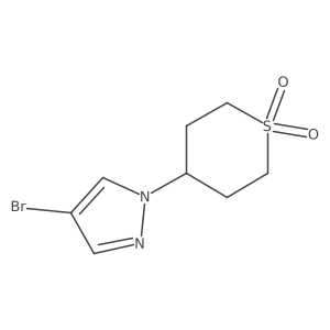 4-(4-bromo-1H-pyrazol-1-yl)-1lambda6-thiane-1,1-dione结构式