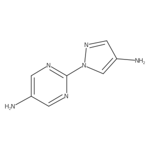 5-Pyrimidinamine, 2-(4-amino-1H-pyrazol-1-yl)-结构式