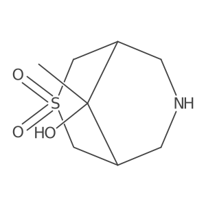 9-Hydroxy-9-methyl-3lambda6-thia-7-azabicyclo[3.3.1]nonane-3,3-dione Structure