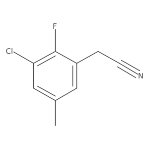 3-Chloro-2-fluoro-5-methylphenylacetonitrile结构式