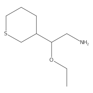 2-Ethoxy-2-(thian-3-yl)ethan-1-amine结构式