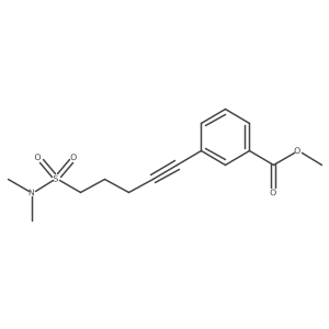 Methyl 3-[5-(dimethylsulfamoyl)pent-1-ynyl]benzoate结构式
