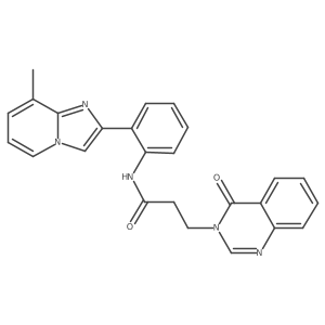 N-(2-(8-methylimidazo[1,2-a]pyridin-2-yl)phenyl)-3-(4-oxoquinazolin-3(4H)-yl)propanamide Structure