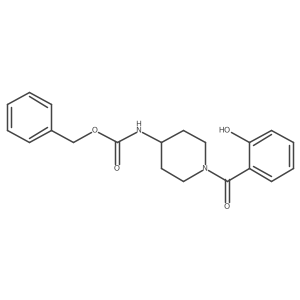 benzyl N-[1-(2-hydroxybenzoyl)piperidin-4-yl]carbamate结构式