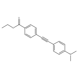 Ethyl 4-((4-(dimethylamino)phenyl)ethynyl)benzoate结构式
