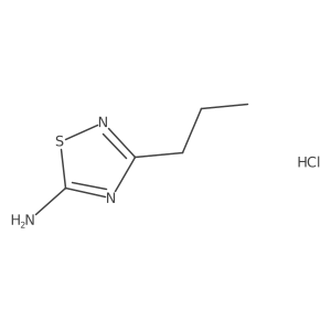 3-Propyl-2,5-dihydro-1,2,4-thiadiazol-5-imine hydrochloride结构式