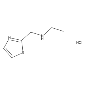 Ethyl(1,3-thiazol-2-ylmethyl)amine hydrochloride结构式