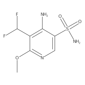 4-Amino-5-(difluoromethyl)-6-methoxypyridine-3-sulfonamide Structure