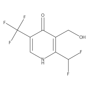 2-(Difluoromethyl)-4-hydroxy-5-(trifluoromethyl)pyridine-3-methanol结构式