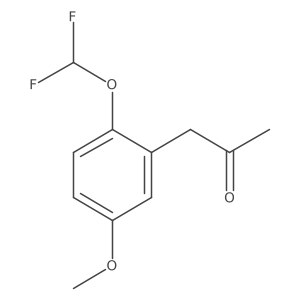 1-(2-(Difluoromethoxy)-5-methoxyphenyl)propan-2-one Structure