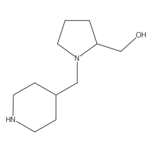 [(2S)-1-[(piperidin-4-yl)methyl]pyrrolidin-2-yl]methanol结构式