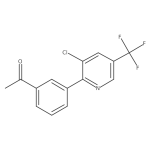 1-(3-(3-Chloro-5-(trifluoromethyl)pyridin-2-yl)phenyl)ethanone结构式