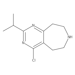 4-Chloro-2-(propan-2-yl)-5H,6H,7H,8H,9H-pyrimido[4,5-d]azepine结构式