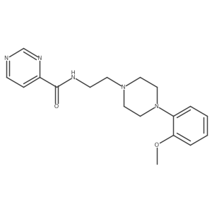 N-[2-[4-(2-Methoxyphenyl)-1-piperazinyl]ethyl]-4-pyrimidinecarboxamide Structure