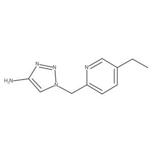 1-[(5-ethylpyridin-2-yl)methyl]-1H-1,2,3-triazol-4-amine Structure