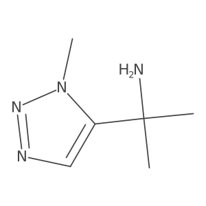 2-(1-methyl-1H-1,2,3-triazol-5-yl)propan-2-amine结构式