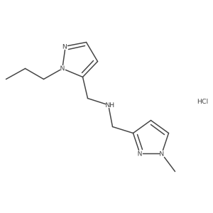 1-(1-methyl-1H-pyrazol-3-yl)-N-[(1-propyl-1H-pyrazol-5-yl)methyl]methanamine Structure