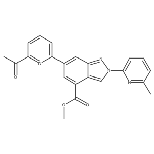 Methyl 6-(6-acetylpyridin-2-yl)-2-(6-methylpyridin-2-yl)-2h-indazole-4-carboxylate结构式