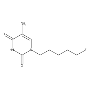 5-Amino-1-(5-fluoropentyl)-1,2,3,4-tetrahydropyrimidine-2,4-dione Structure