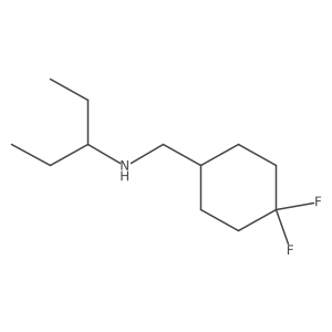 [(4,4-Difluorocyclohexyl)methyl](pentan-3-yl)amine Structure