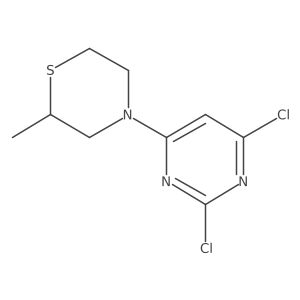 4-(2,6-Dichloropyrimidin-4-yl)-2-methylthiomorpholine结构式