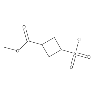Methyl 3-(chlorosulfonyl)cyclobutane-1-carboxylate Structure
