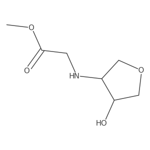 rac-methyl 2-{[(3R,4S)-4-hydroxyoxolan-3-yl]amino}acetate Structure