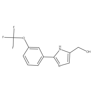 2-[3-(Trifluoromethoxy)phenyl]imidazole-5-methanol结构式