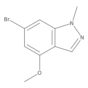 6-Bromo-4-methoxy-1-methyl-1H-indazole结构式
