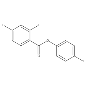 (4-iodophenyl) 2,4-difluorobenzoate结构式