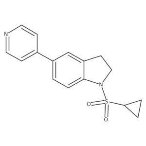 1-(Cyclopropylsulfonyl)-5-(pyridin-4-yl)indoline Structure
