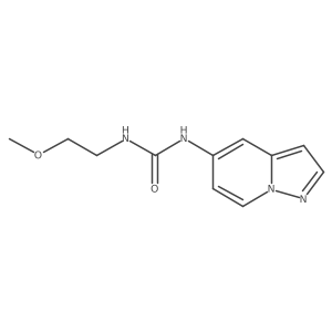 1-(2-Methoxyethyl)-3-(pyrazolo[1,5-a]pyridin-5-yl)urea结构式