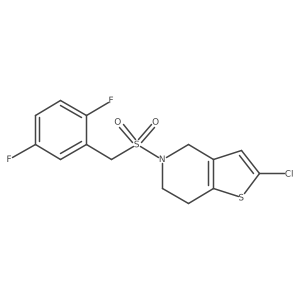 2-Chloro-5-((2,5-difluorobenzyl)sulfonyl)-4,5,6,7-tetrahydrothieno[3,2-c]pyridine Structure