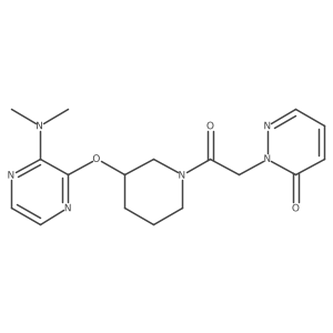 2-(2-(3-((3-(dimethylamino)pyrazin-2-yl)oxy)piperidin-1-yl)-2-oxoethyl)pyridazin-3(2H)-one Structure