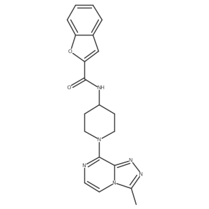 N-(1-(3-methyl-[1,2,4]triazolo[4,3-a]pyrazin-8-yl)piperidin-4-yl)benzofuran-2-carboxamide Structure